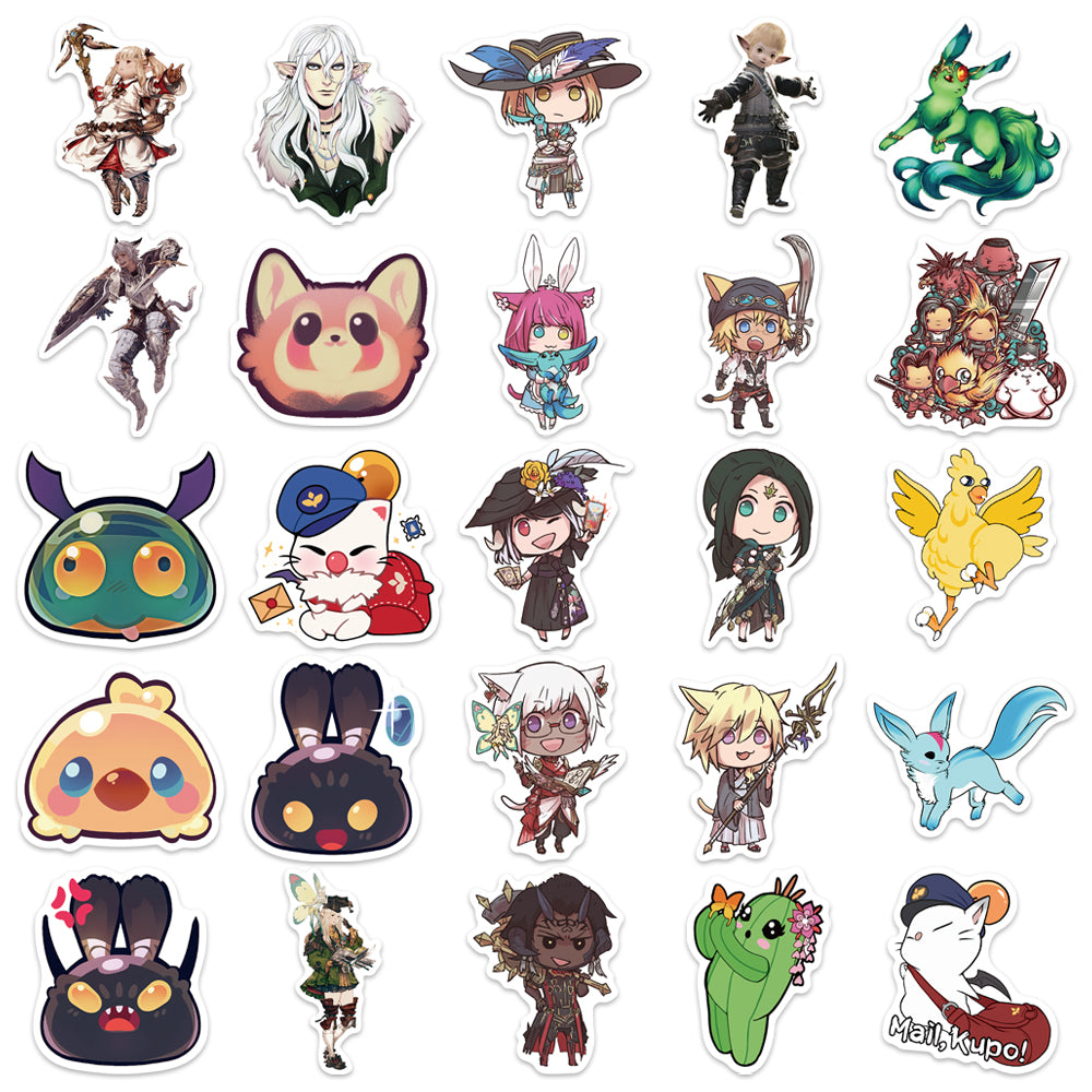 50pcs Final Fantasy RPG Game Stickers