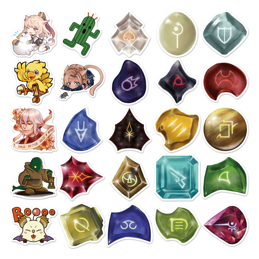 50pcs Final Fantasy RPG Game Stickers