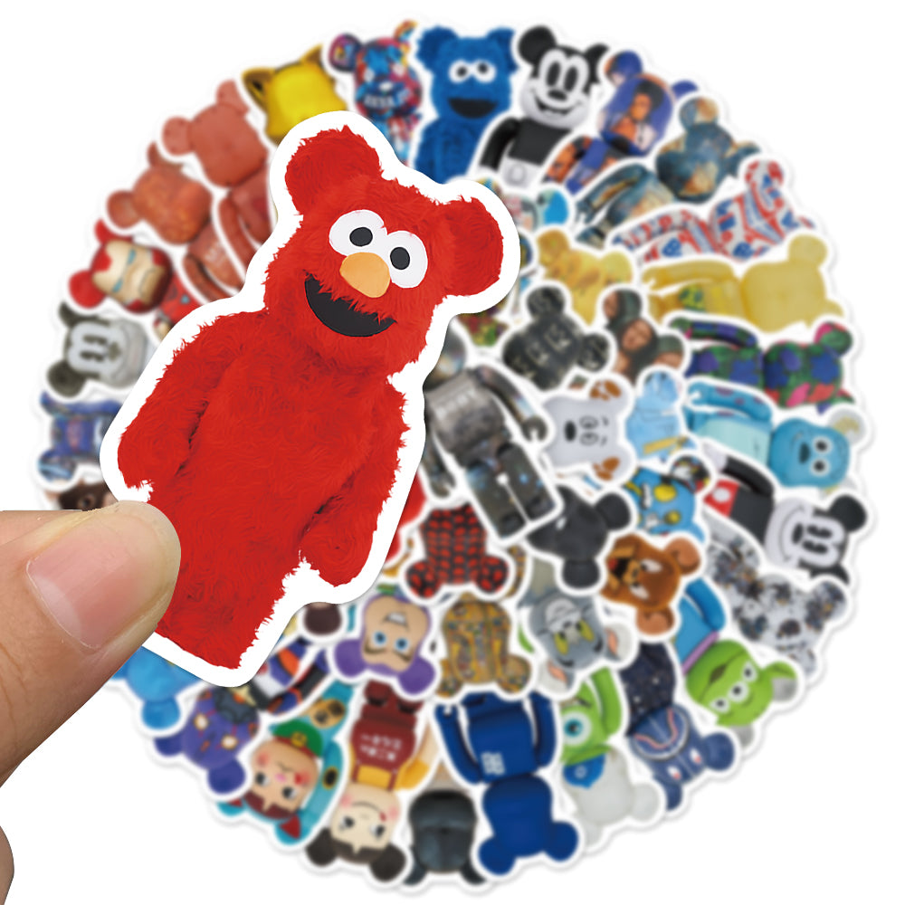 50pcs Bearbrick Fashion Brand Stickers
