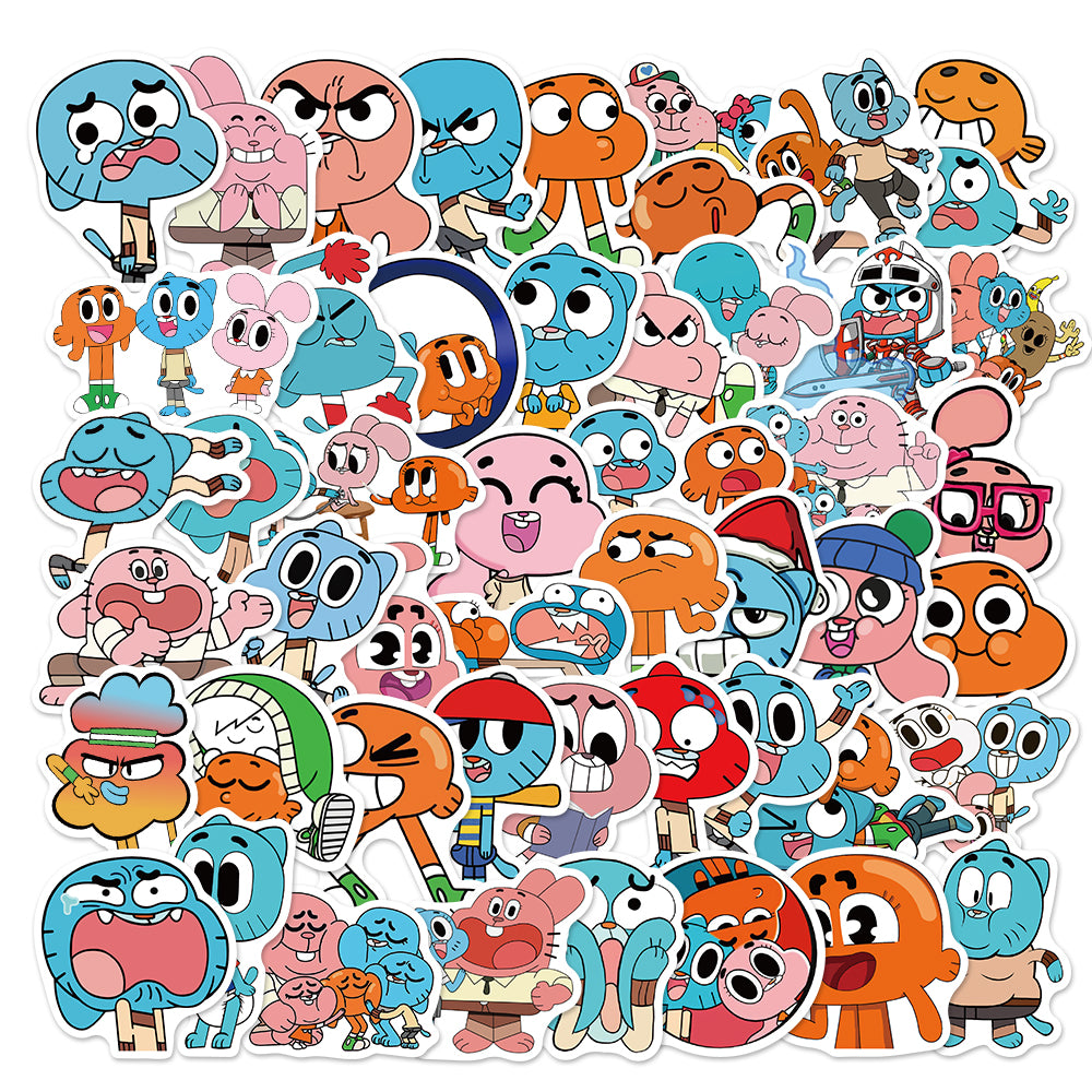 50pcs Amazing World of Gumball 1 Animated Comedy Stickers