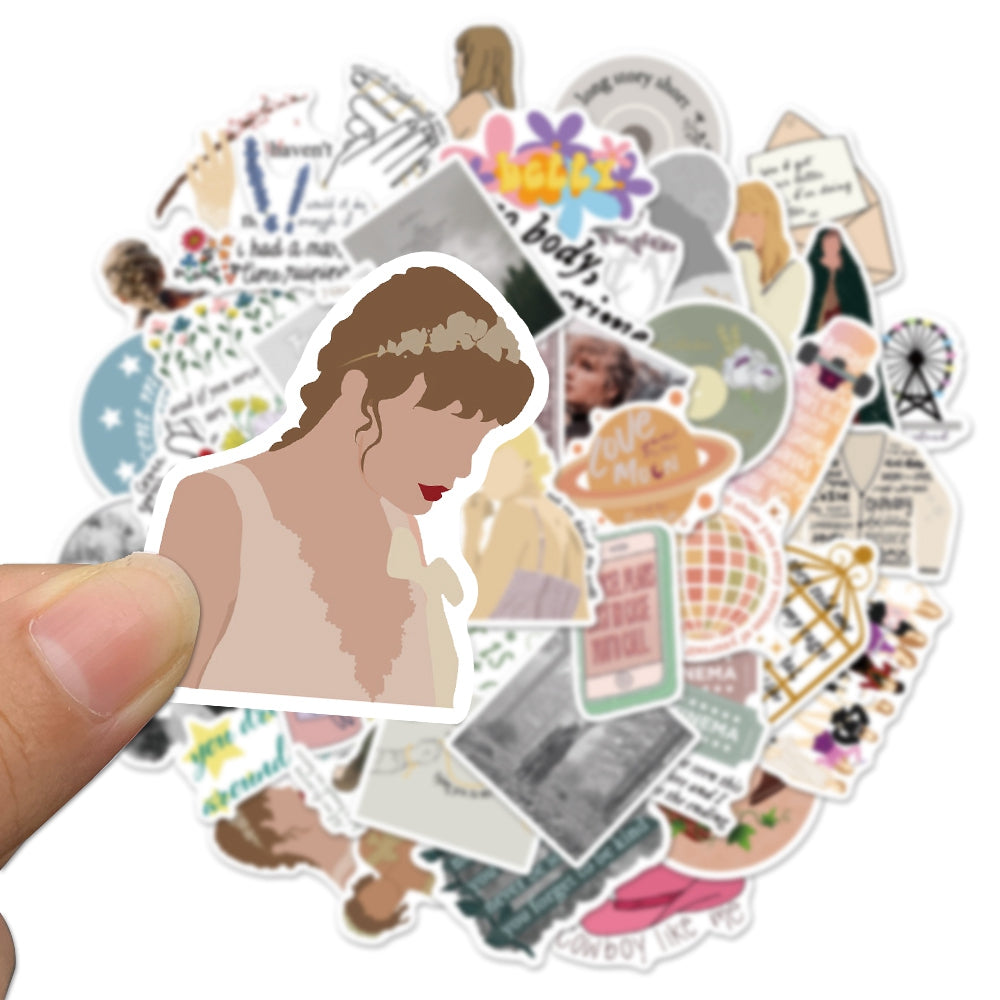 50pcs Taylor Swift 2 Popular Singer Stickers