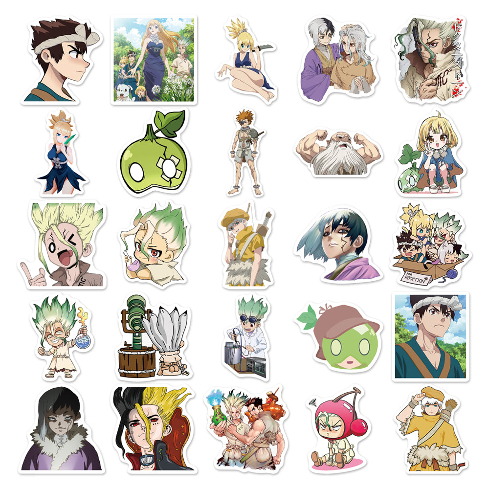 50pcs Dr. Stone Stone Wars 1 Japan Anime Stickers