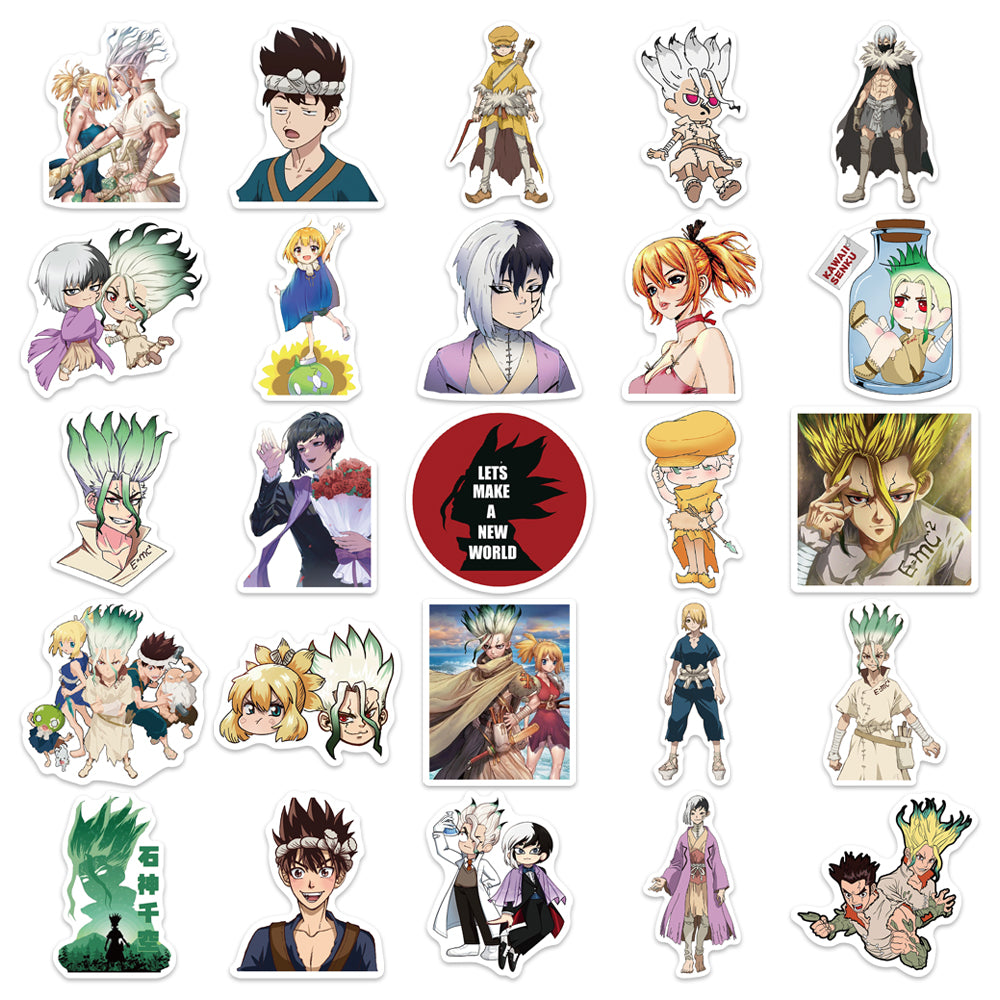 50pcs Dr. Stone Stone Wars 2 Japan Anime Stickers