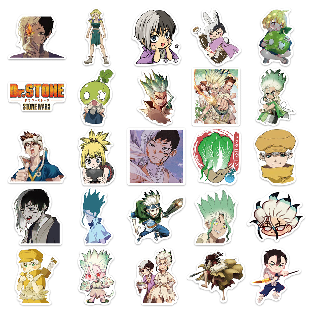 50pcs Dr. Stone Stone Wars 2 Japan Anime Stickers