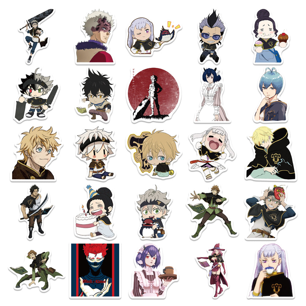 50pcs Black Clover 1 Japan Anime Stickers