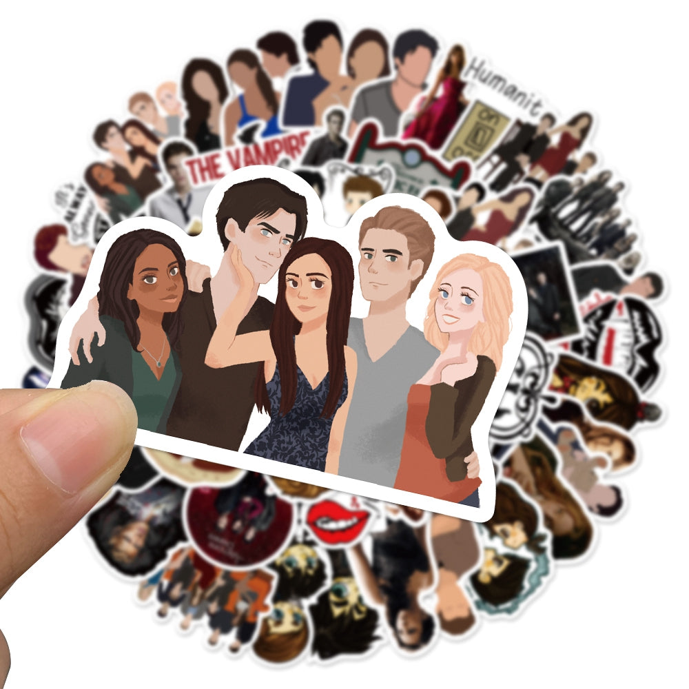 50pcs The Vampire Diaries 2 TV Show Stickers