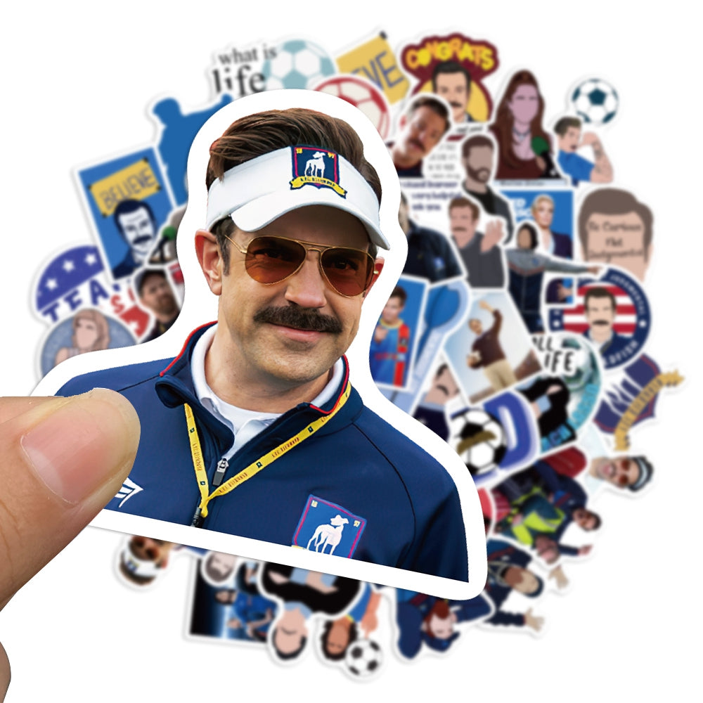 50pcs Ted Lasso 1 Soccer Sports TV Show Stickers