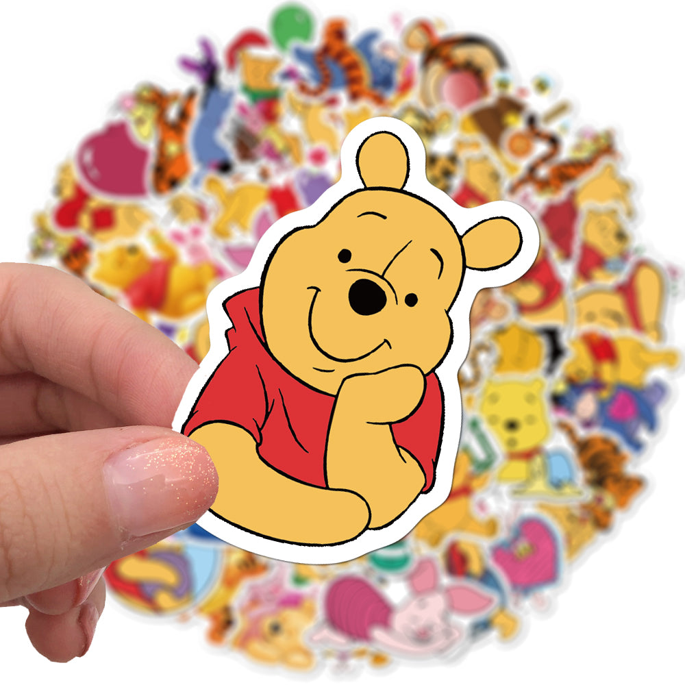 50pcs Winnie Bear Stickers