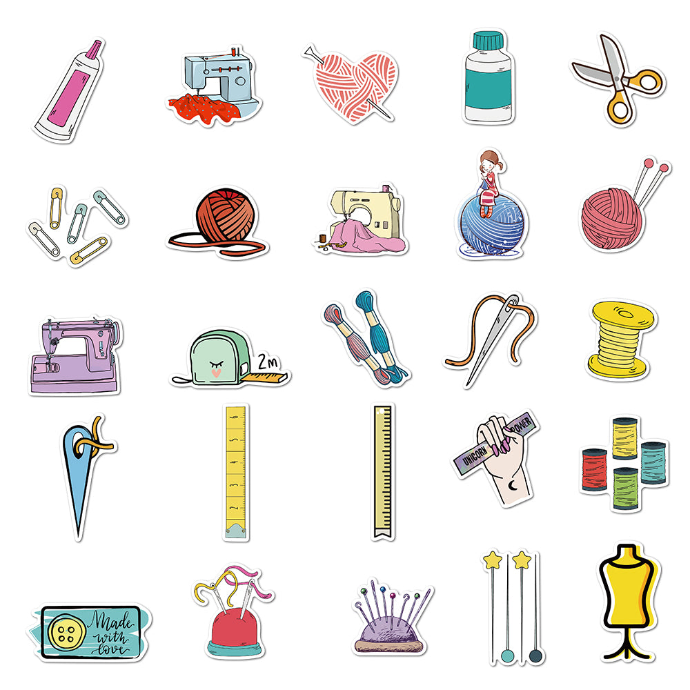50pcs Knitting Stickers