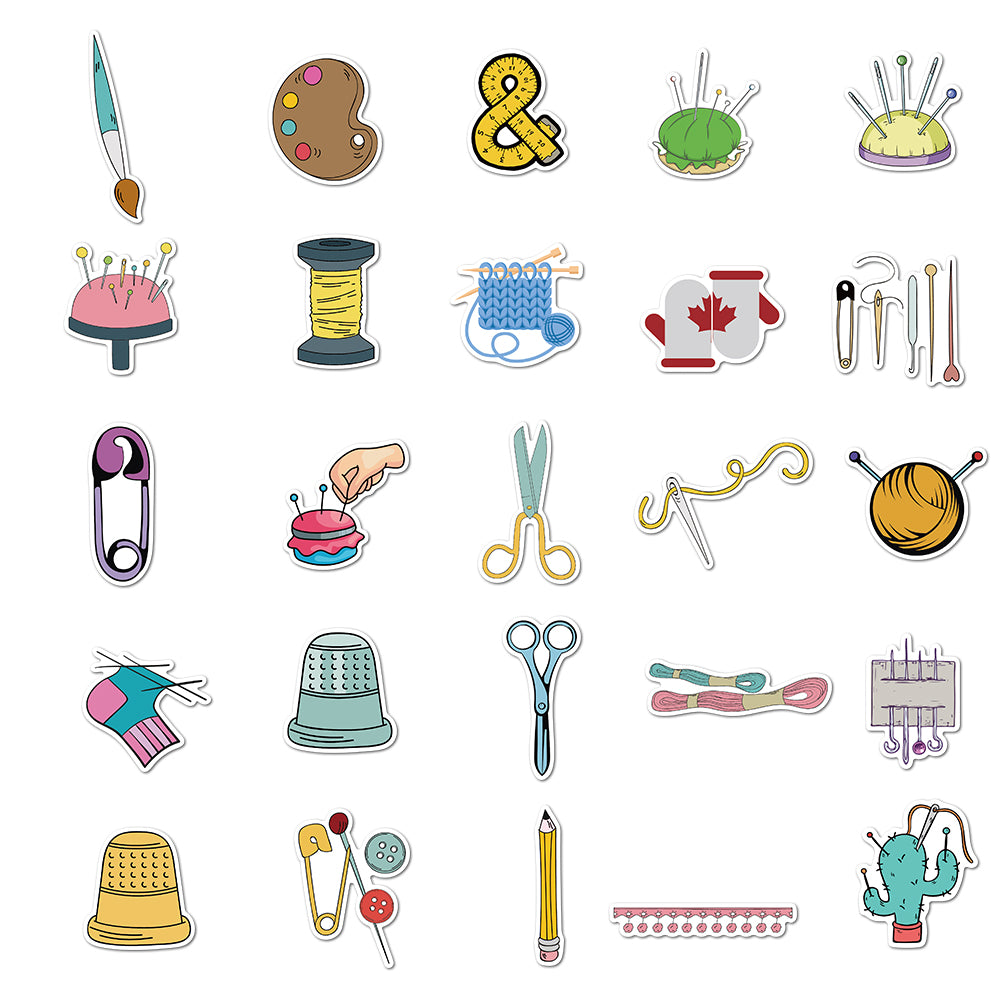 50pcs Knitting Stickers