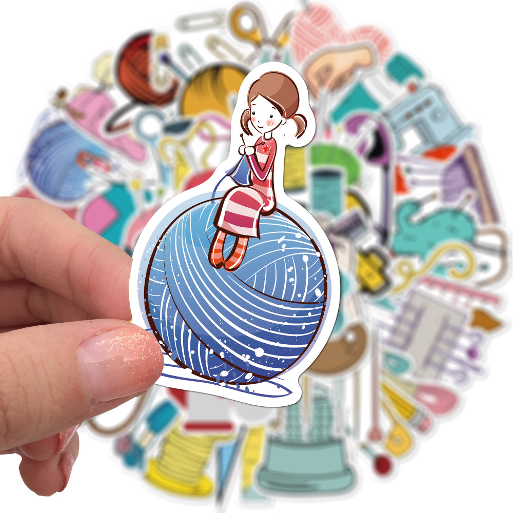 50pcs Knitting Stickers