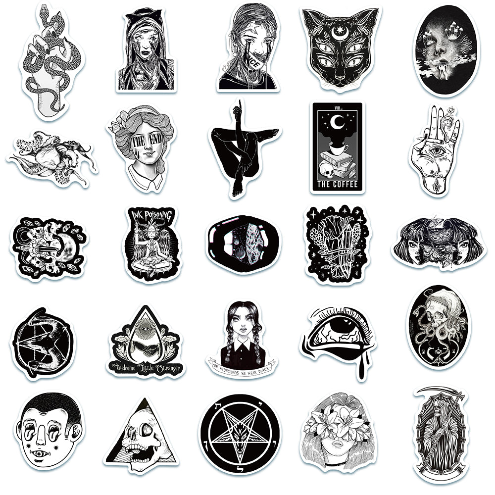 50pcs Art Gothique 2 Stickers