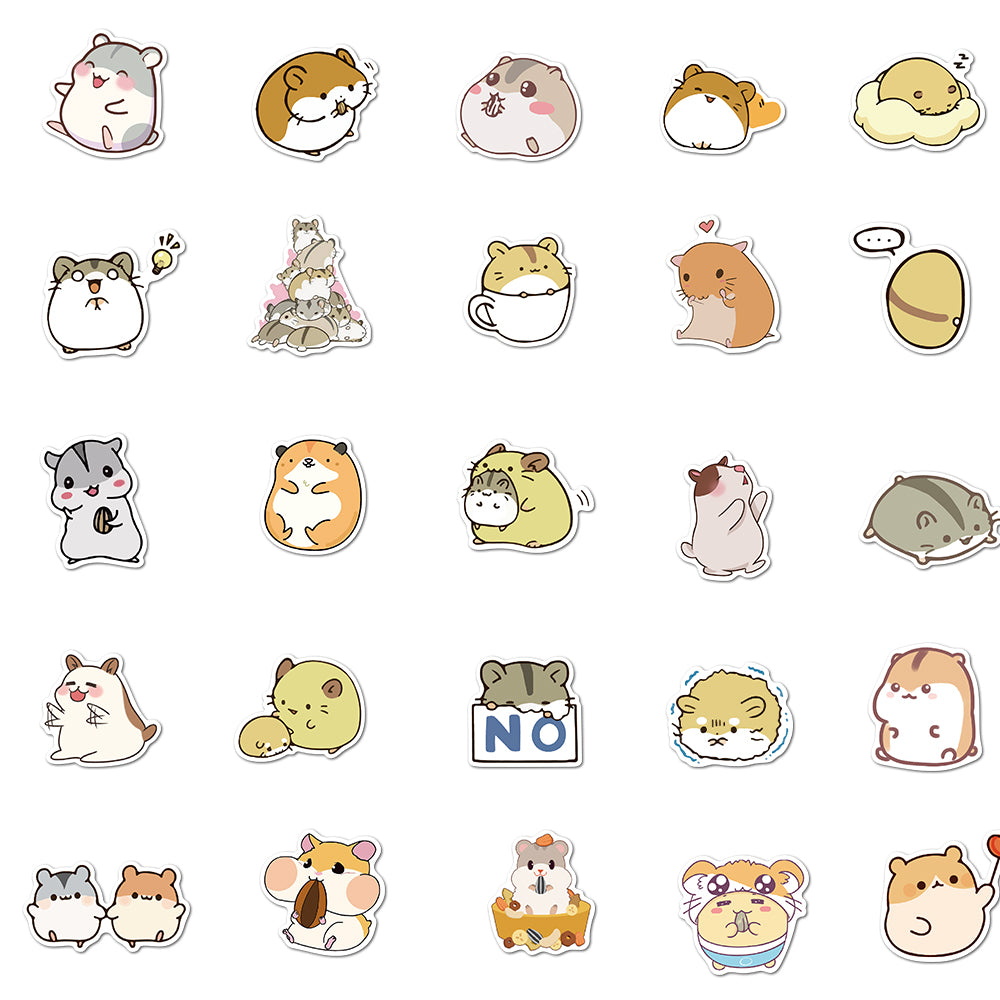 50pcs Hamsters 1 Stickers
