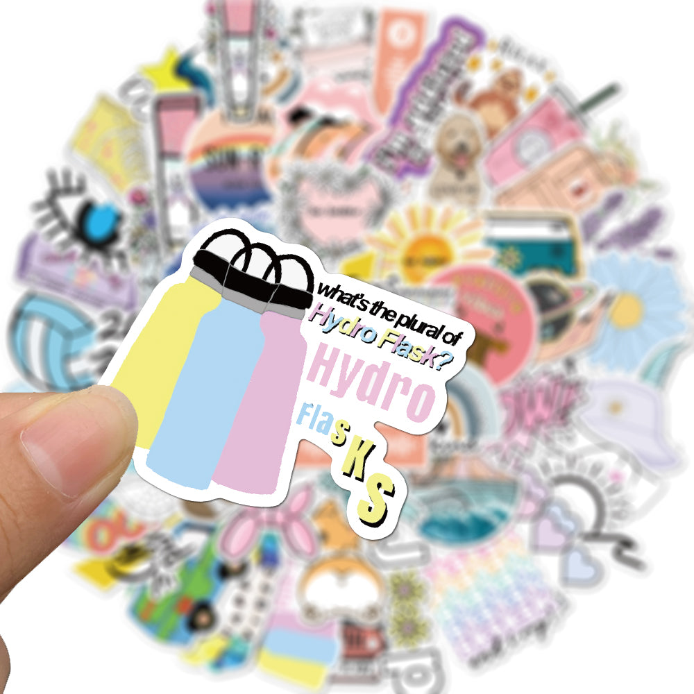 50pcs Cute INS 7 Stickers
