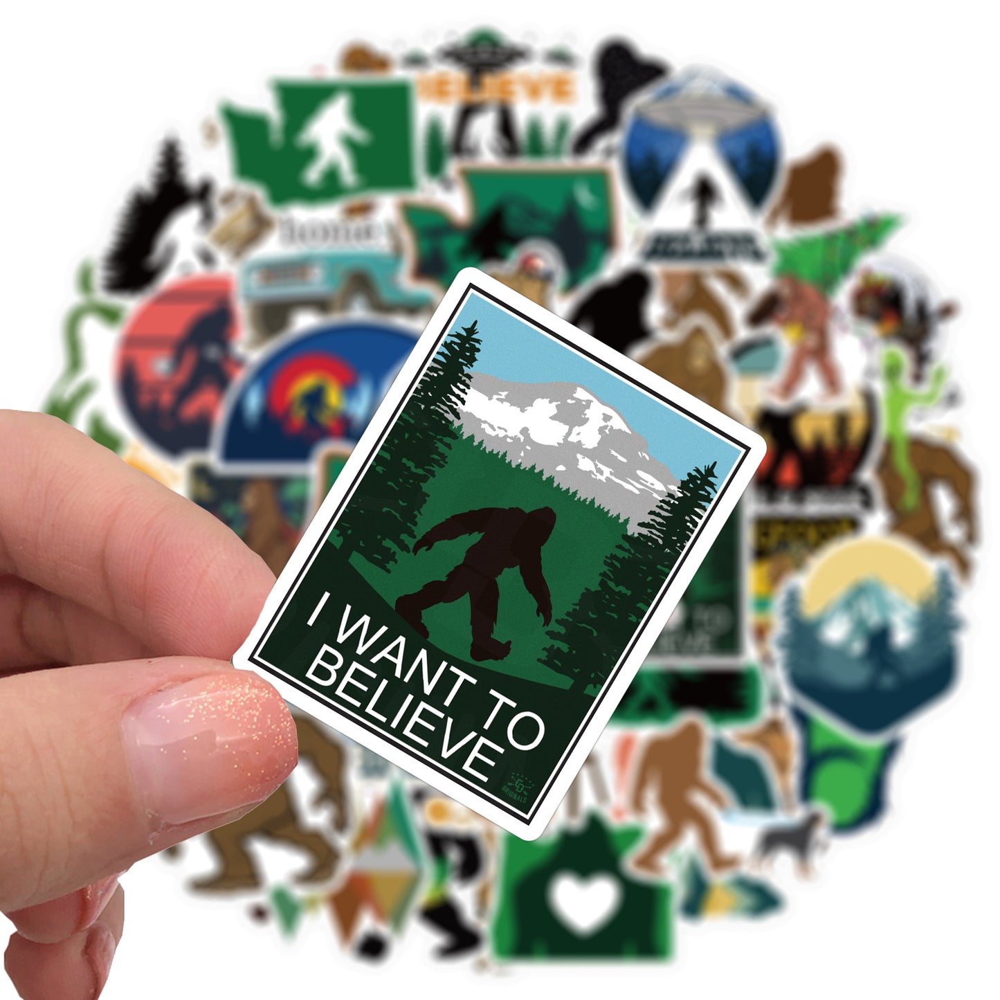 50pcs Bigfoot Stickers
