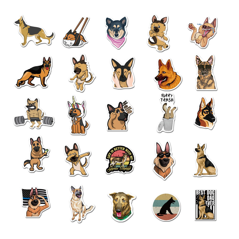 50pcs Shepherd Dog Stickers
