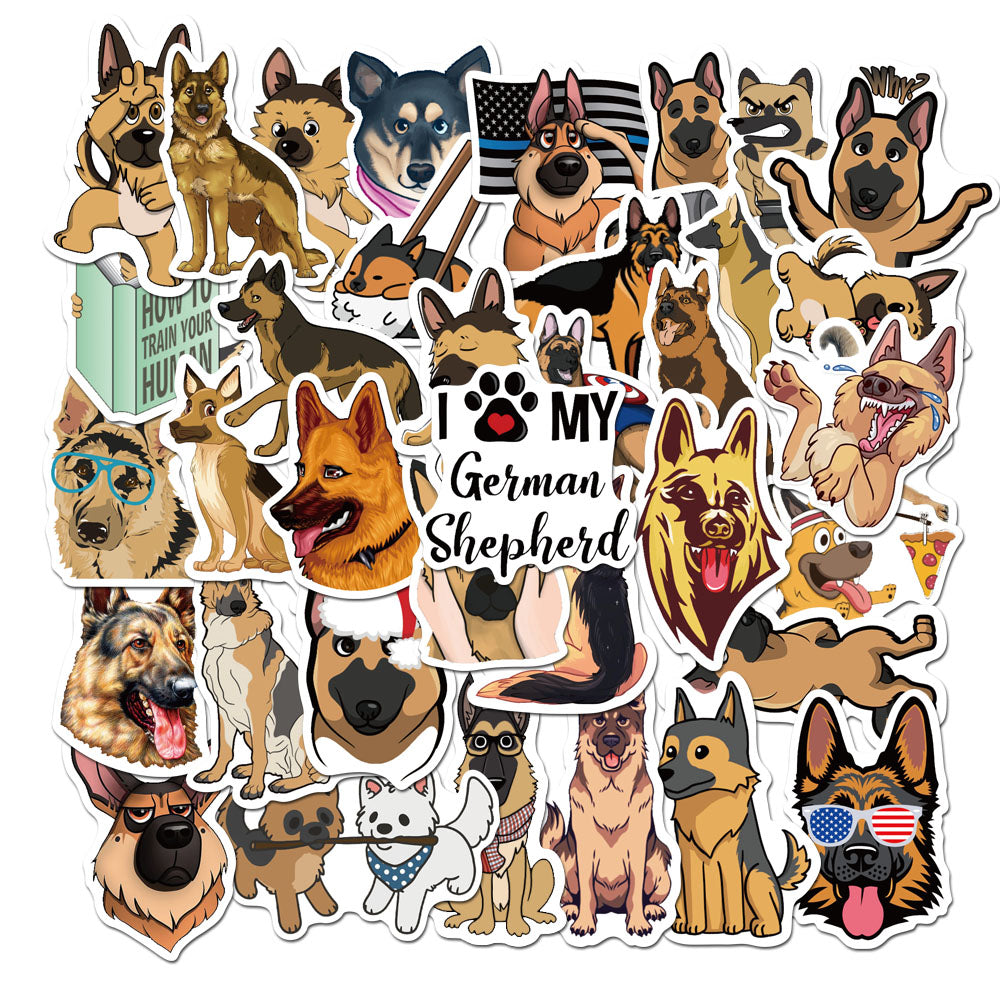 50pcs Shepherd Dog Stickers