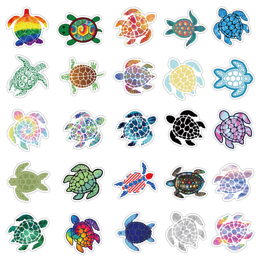 41pcs Color Turtle Stickers