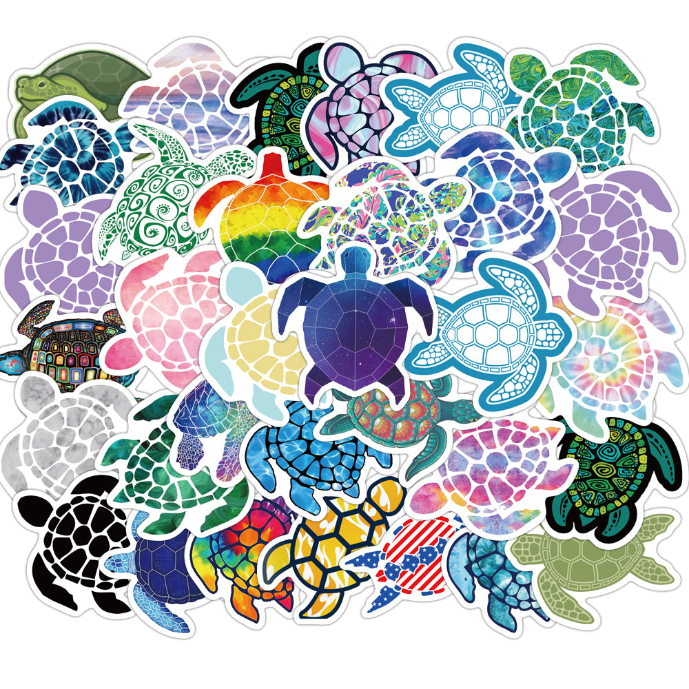 41pcs Color Turtle Stickers