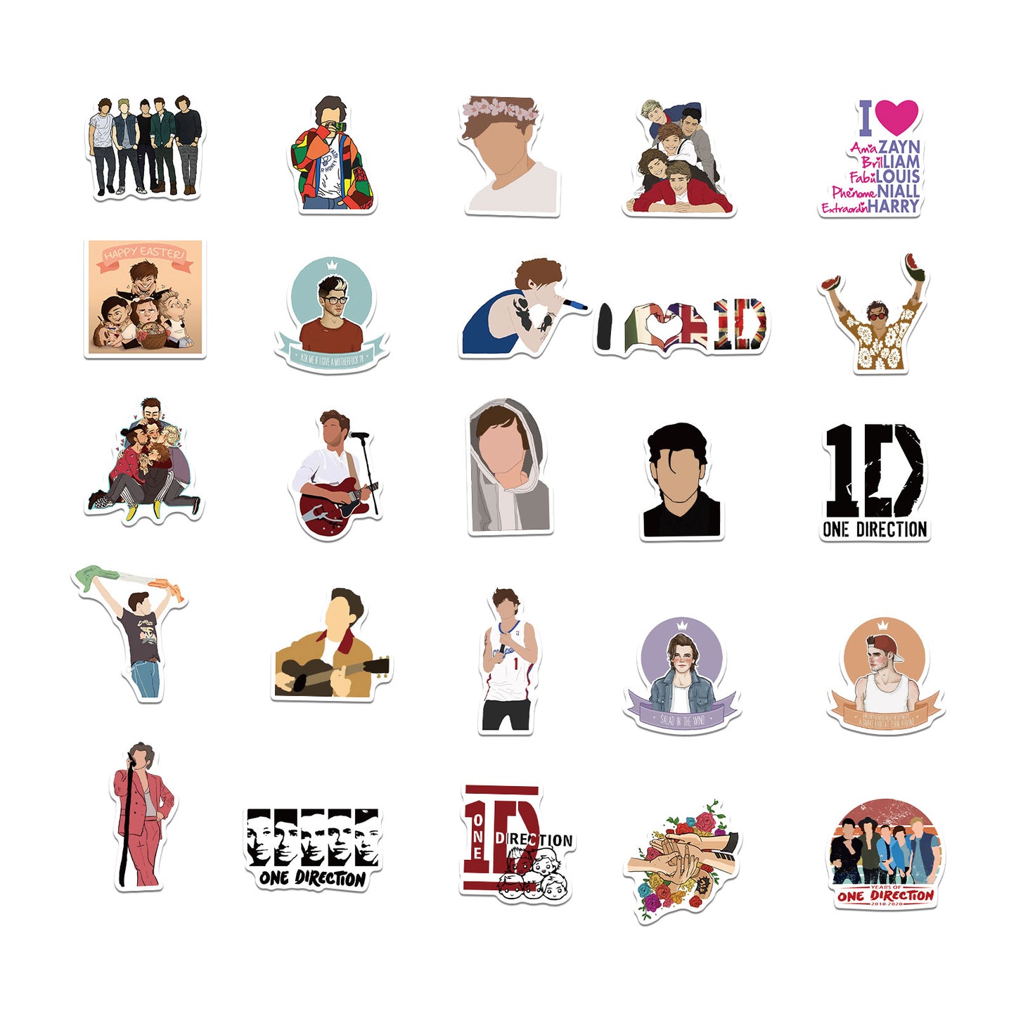 50pcs One Direction 2 Stickers