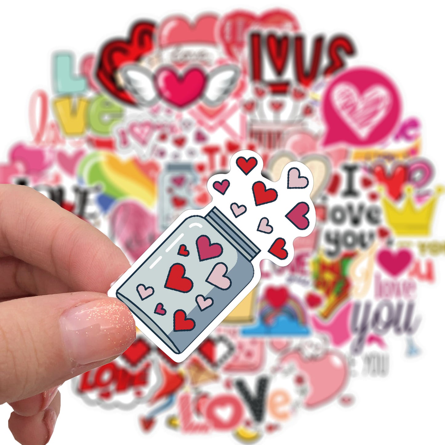 50pcs Valentine's Day Love Stickers