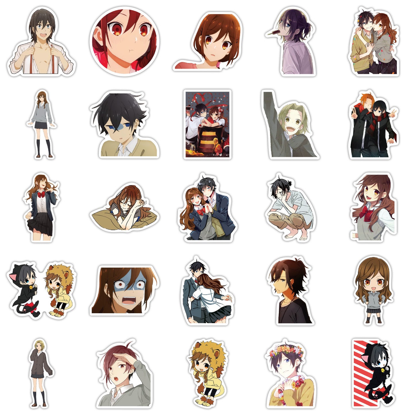 50pcs Horimiya Japan Anime Stickers