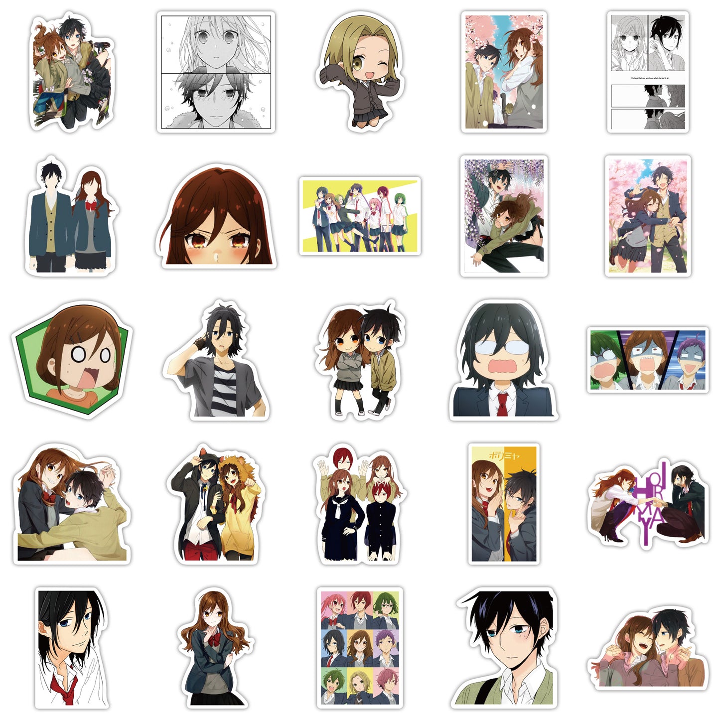 50pcs Horimiya Japan Anime Stickers
