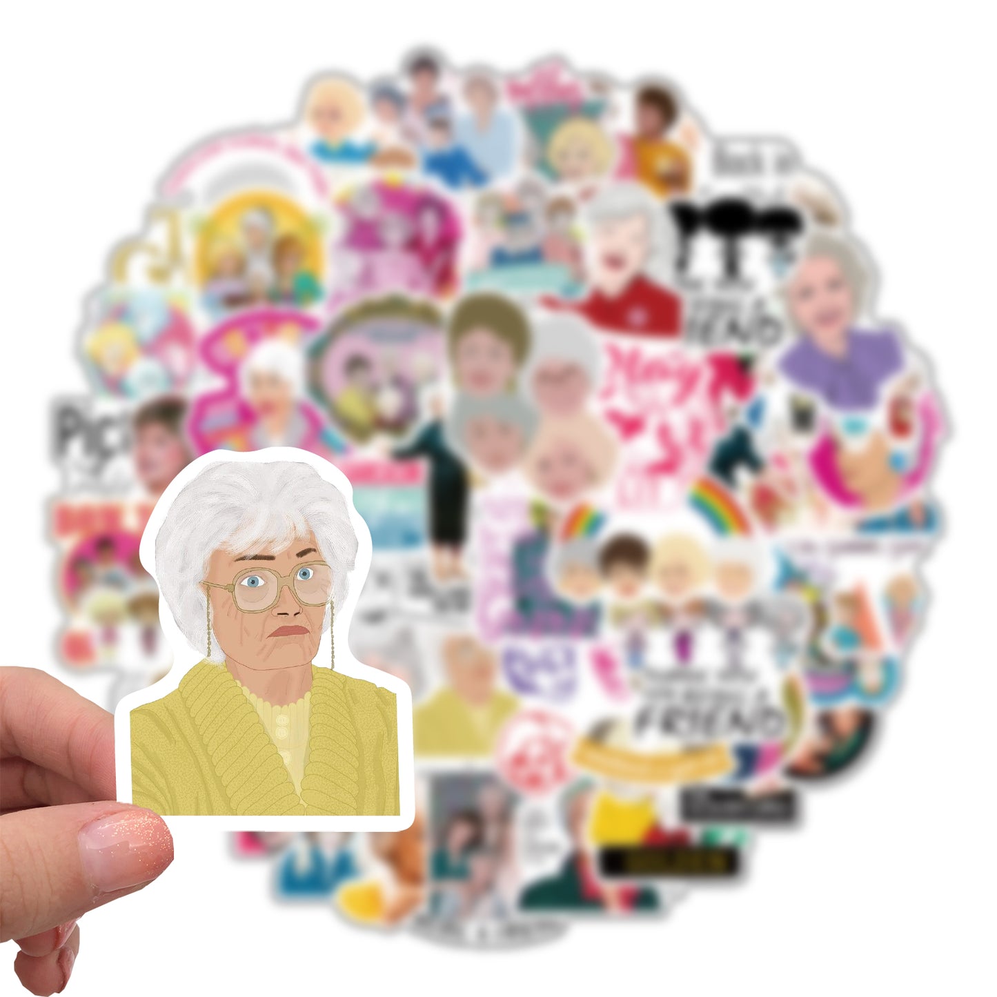 50pcs The Golden Girls TV Series Show Sitcom Stickers