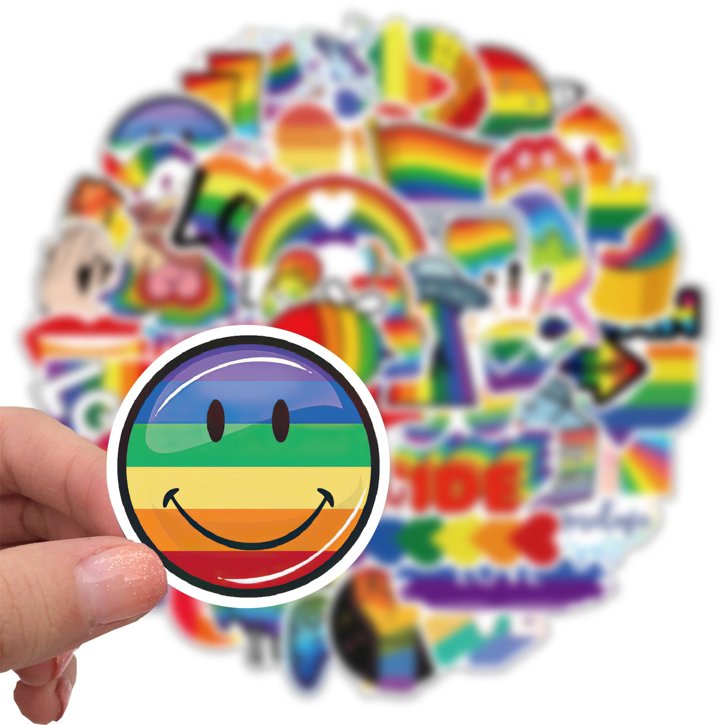 50pcs Rainbow LGBT Love Queer Stickers