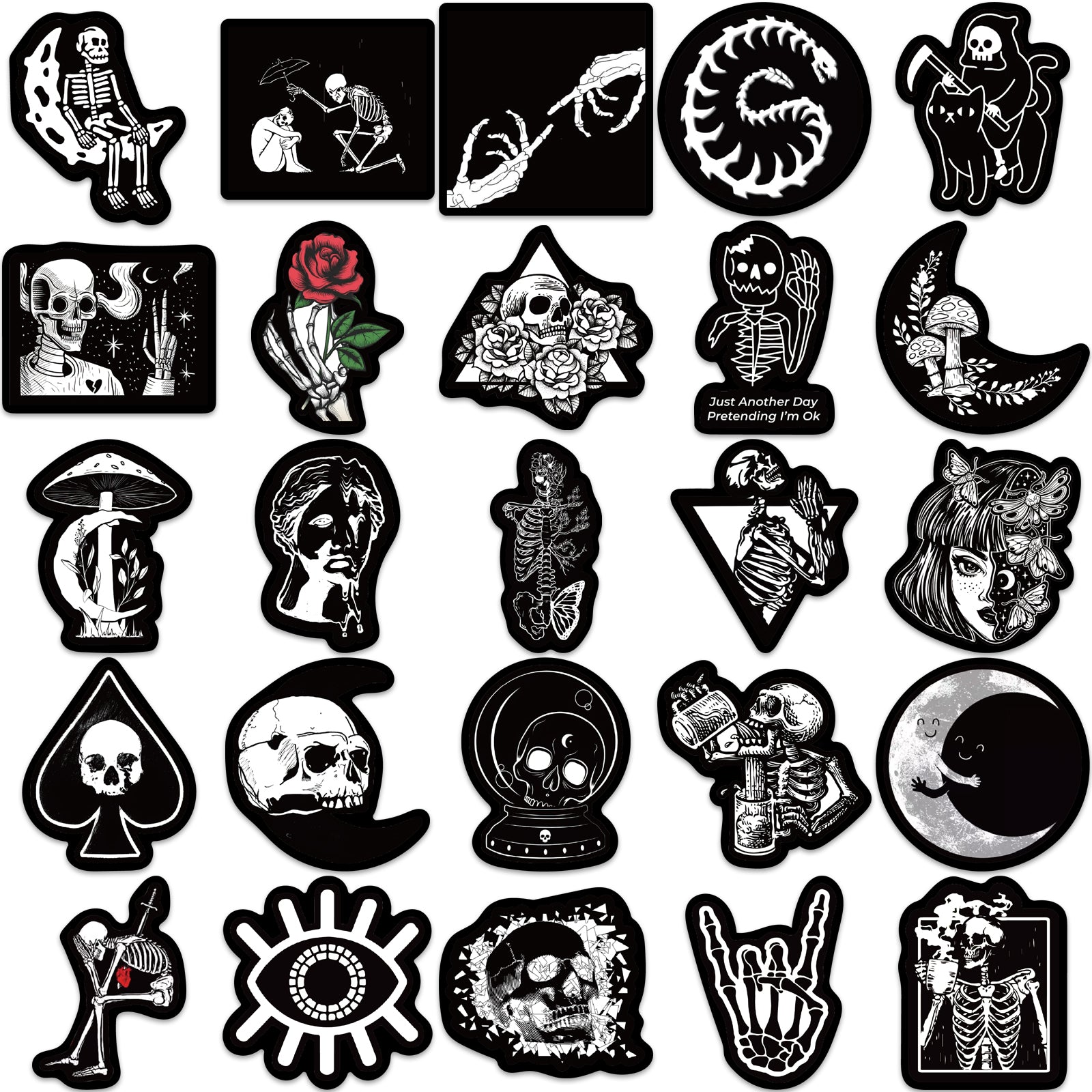 50pcs Gothic Style Horror Halloween – AU Sticker World