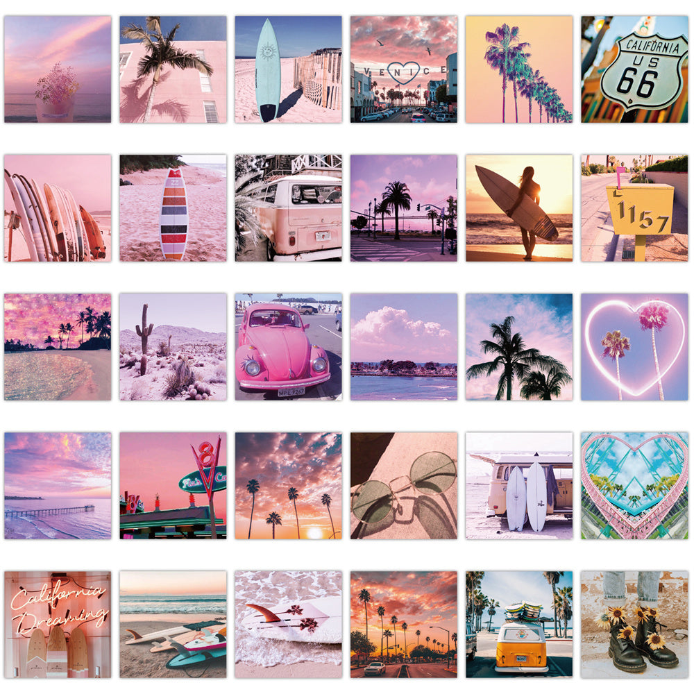 112pcs California Scenery Stickers