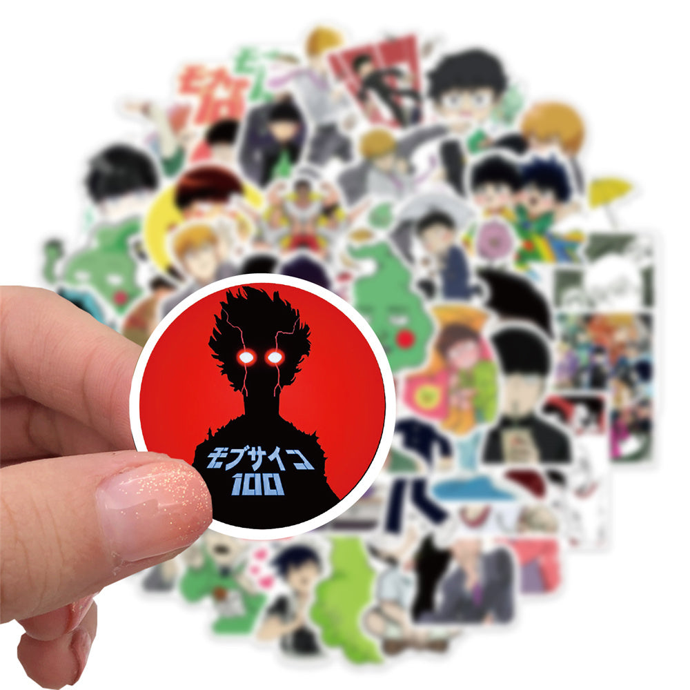 52pcs Mob Psycho 100 Shigeo Kageyama Japan Cartoon Stickers