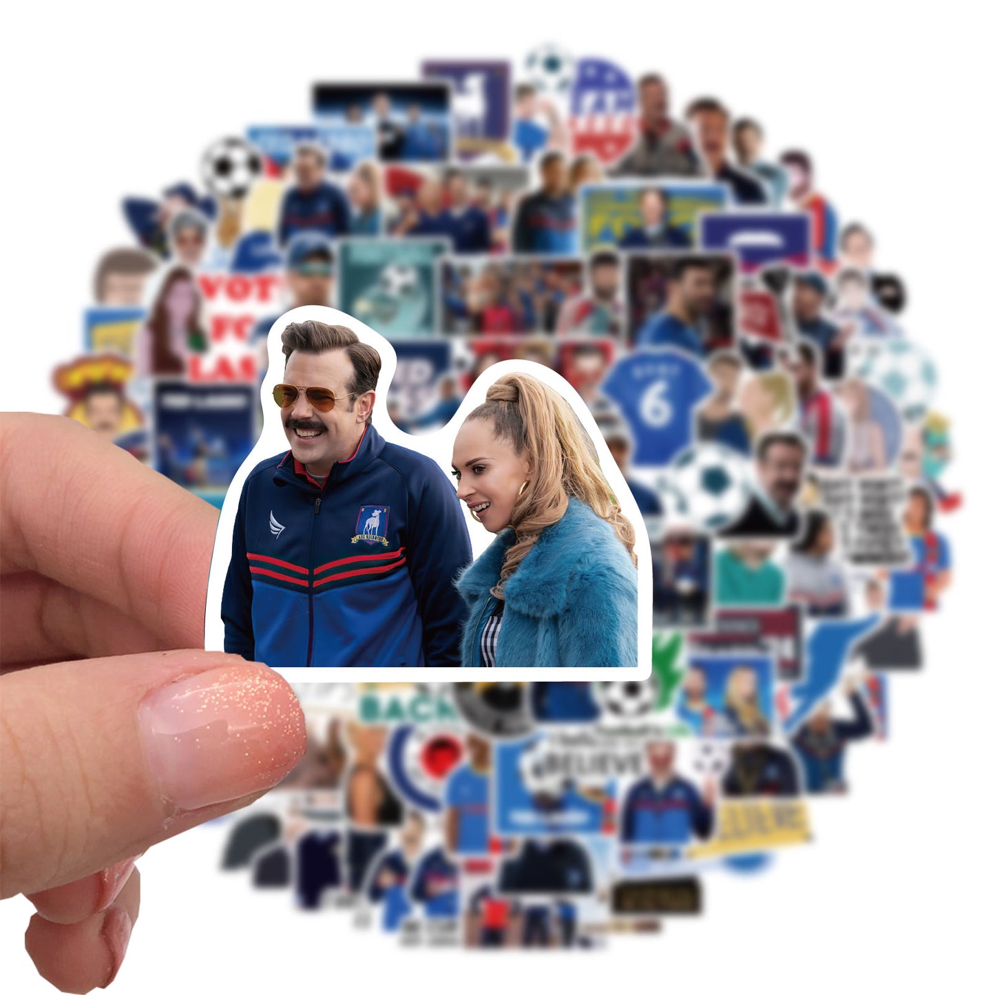 100pcs Ted Lasso Stickers