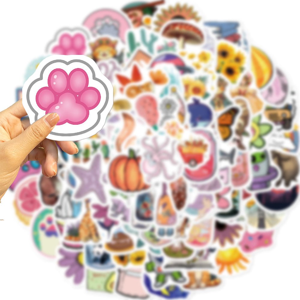 100pcs Cartoon Cute INS Style Animals 1 Stickers