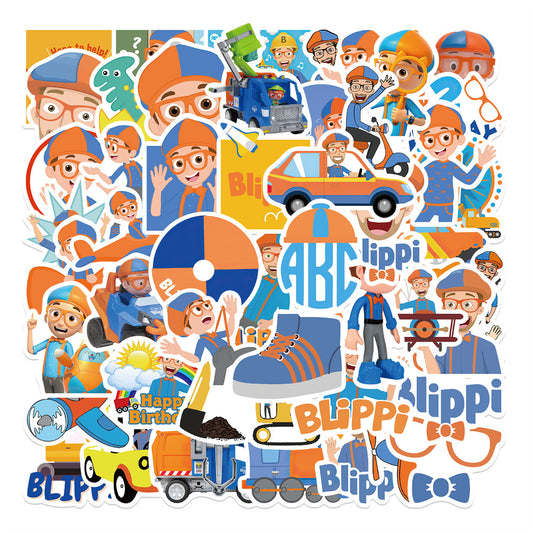 50pcs BLiPPi Kids Cartoon Stickers