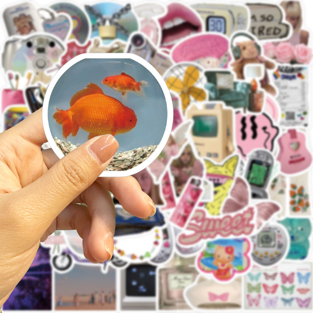 65pcs Retro Millennial INS VSCO Style Stickers