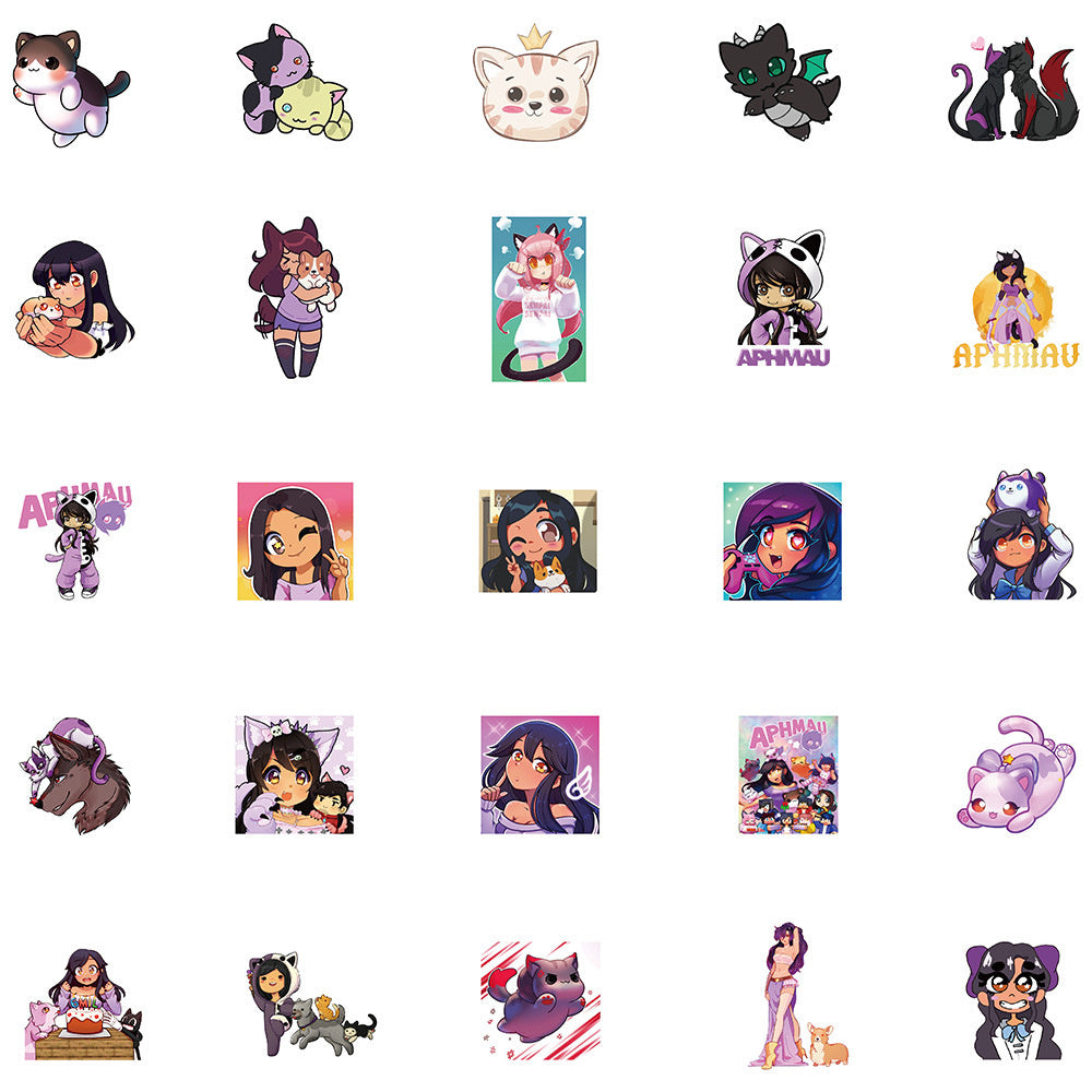 50pcs Aphmau Stickers