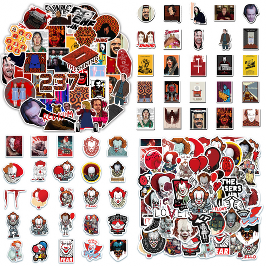 100pcs Terror Movie Stickers