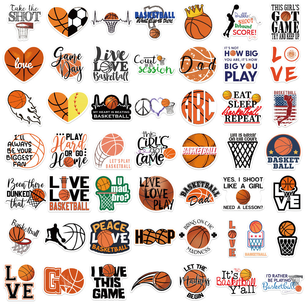 82pcs Sports Basketball Stickers