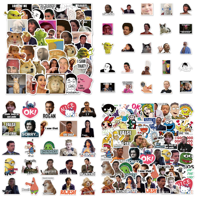 100pcs Celebrity Emoji Stickers