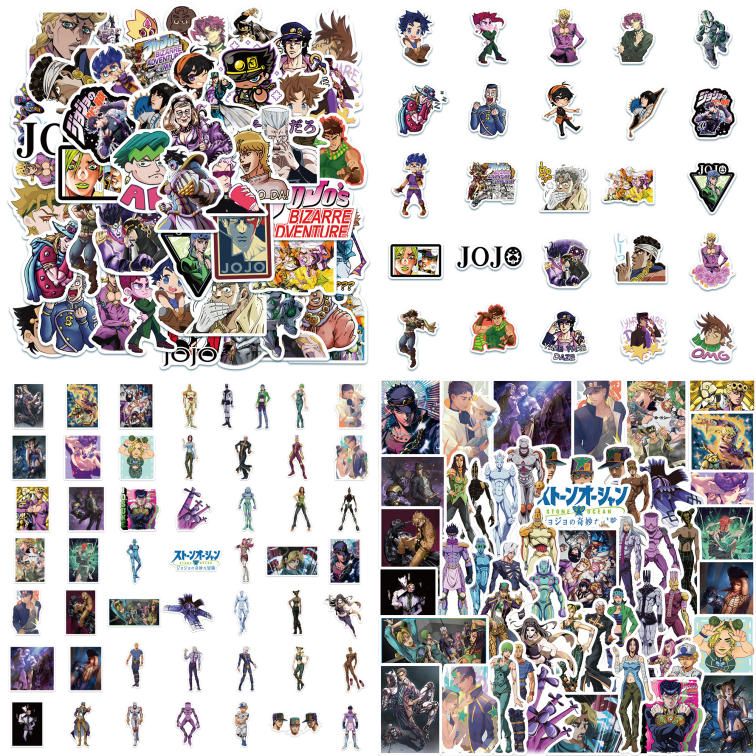 100pcs JoJo's Bizarre Adventure Stickers