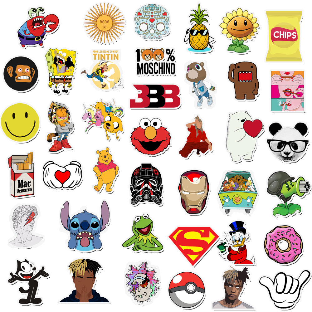 80pcs Cartoon Emoji Memes Stickers