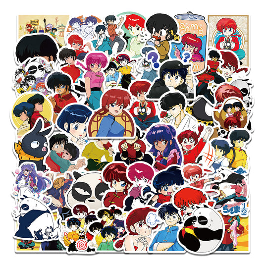 50pcs Ranma Stickers Japan Anime