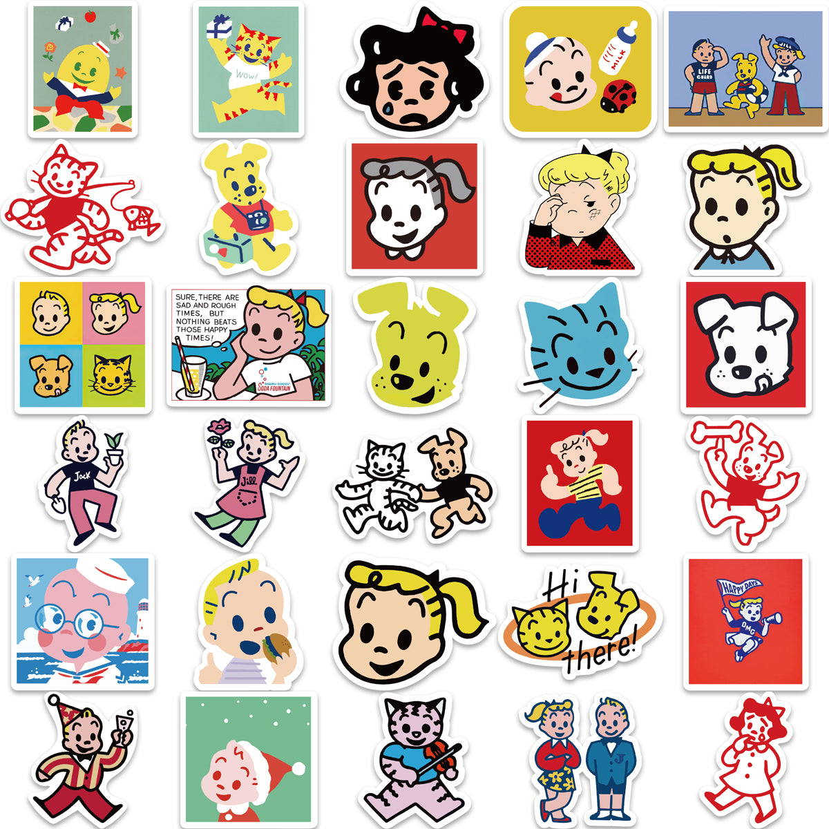 60pcs Japan Aritst Cartoon Illustration Stickers