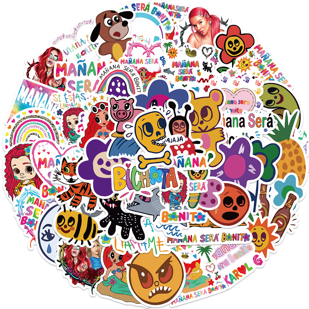 52pcs Manana Sera Bonito Stickers Singer Album Music