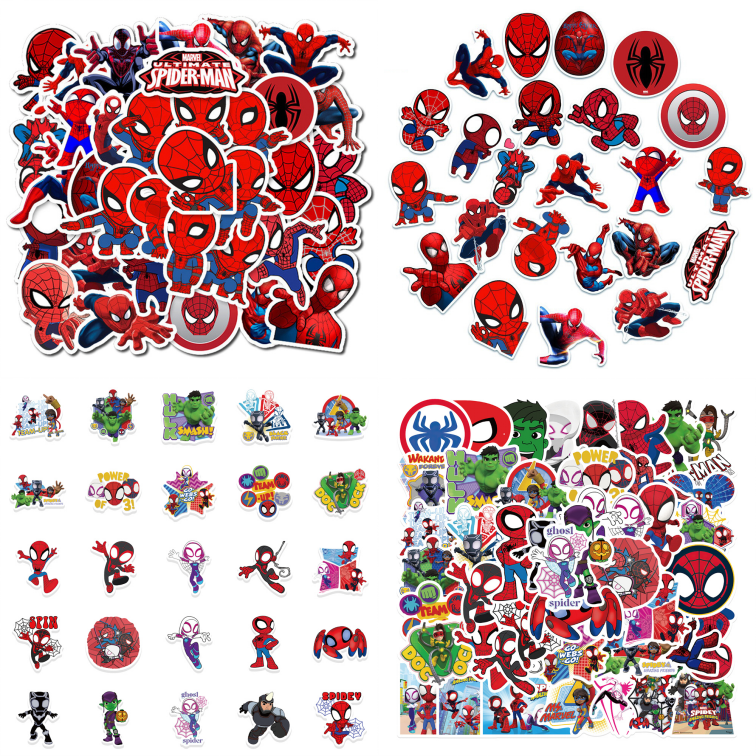 85pcs Superhero Spiderman Stickers