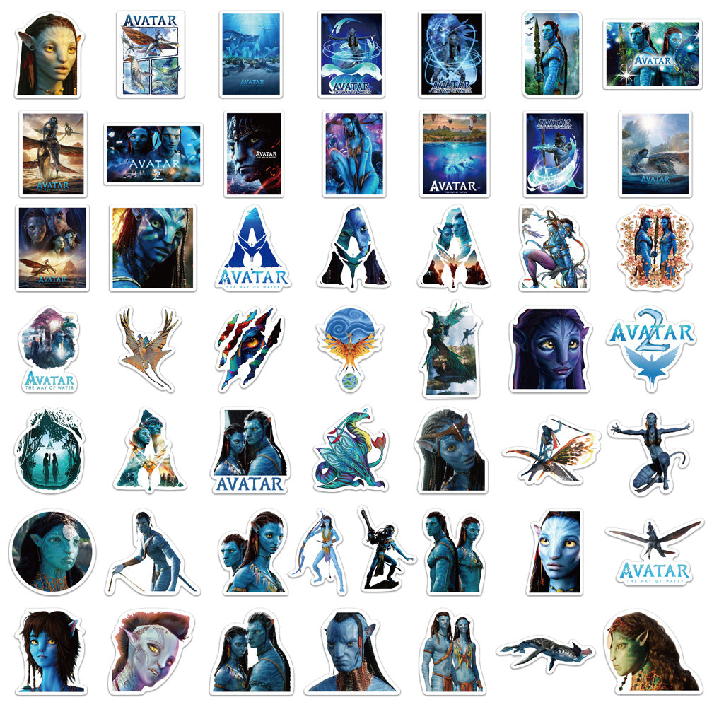 50pcs Avatar The Way of Water Stickers Adventure Movie