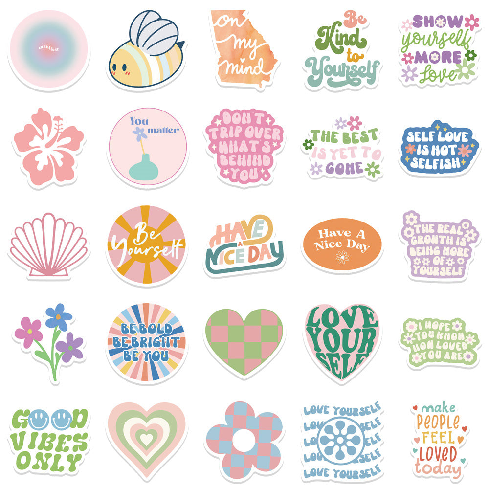 50pcs Danish Pastel 1 Stickers