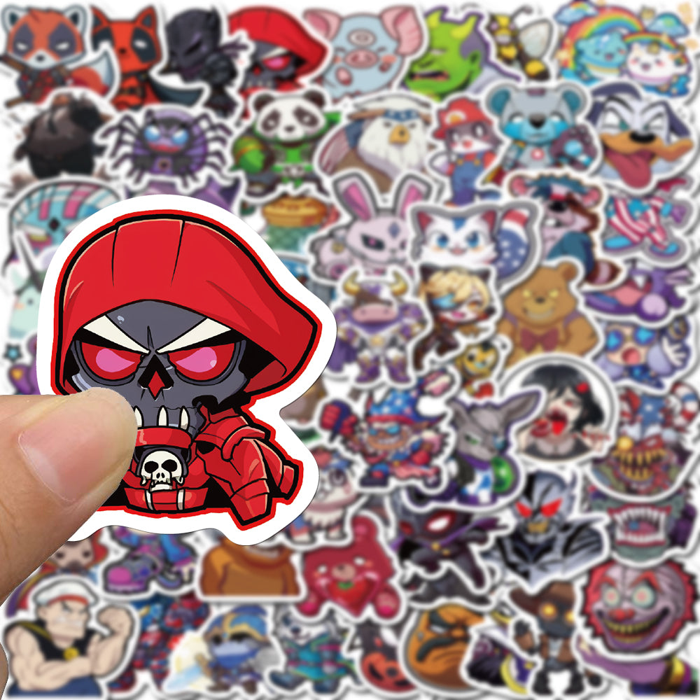 60pcs American 90's Animation Cartoon Collection Stickers