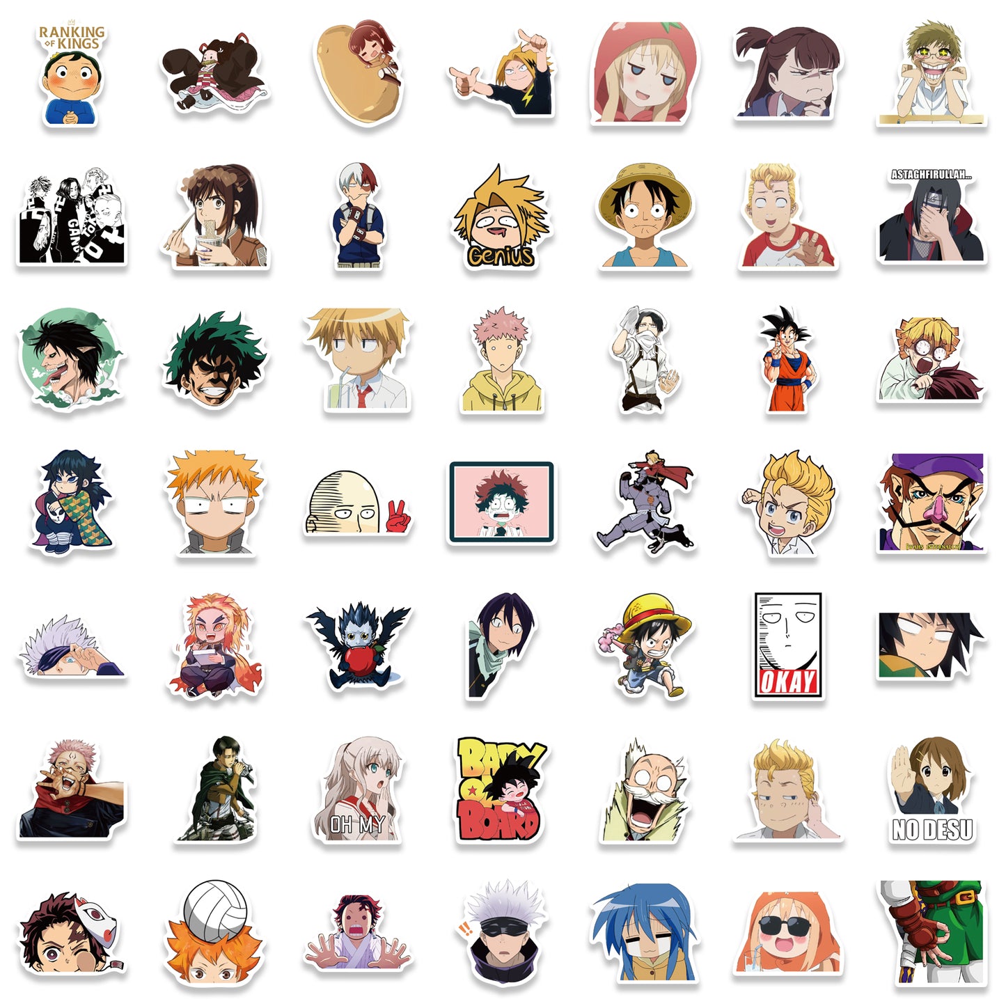 100pcs Anime Collection Stickers